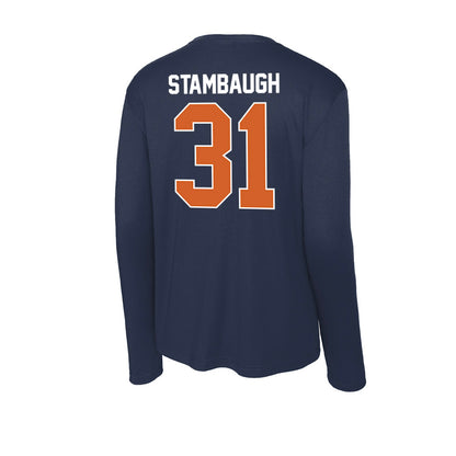 Wheaton IL - NCAA Football : Nick Stambaugh - Activewear Long Sleeve T-Shirt-1
