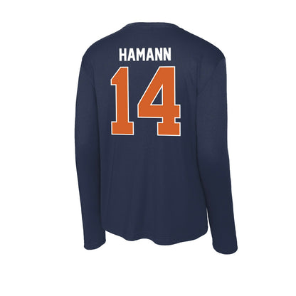 Wheaton IL - NCAA Women's Volleyball : Mary Hamann - Activewear Long Sleeve T-Shirt-1