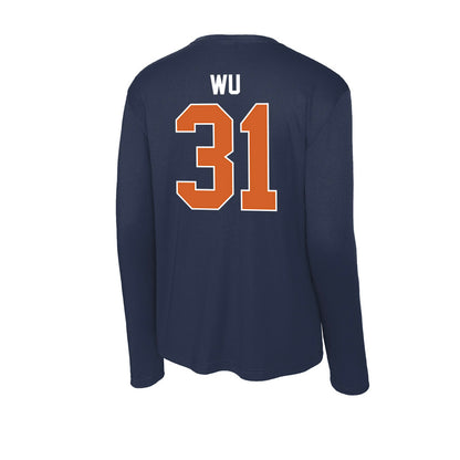 Wheaton IL - NCAA Baseball : Kellan Wu - Activewear Long Sleeve T-Shirt-1