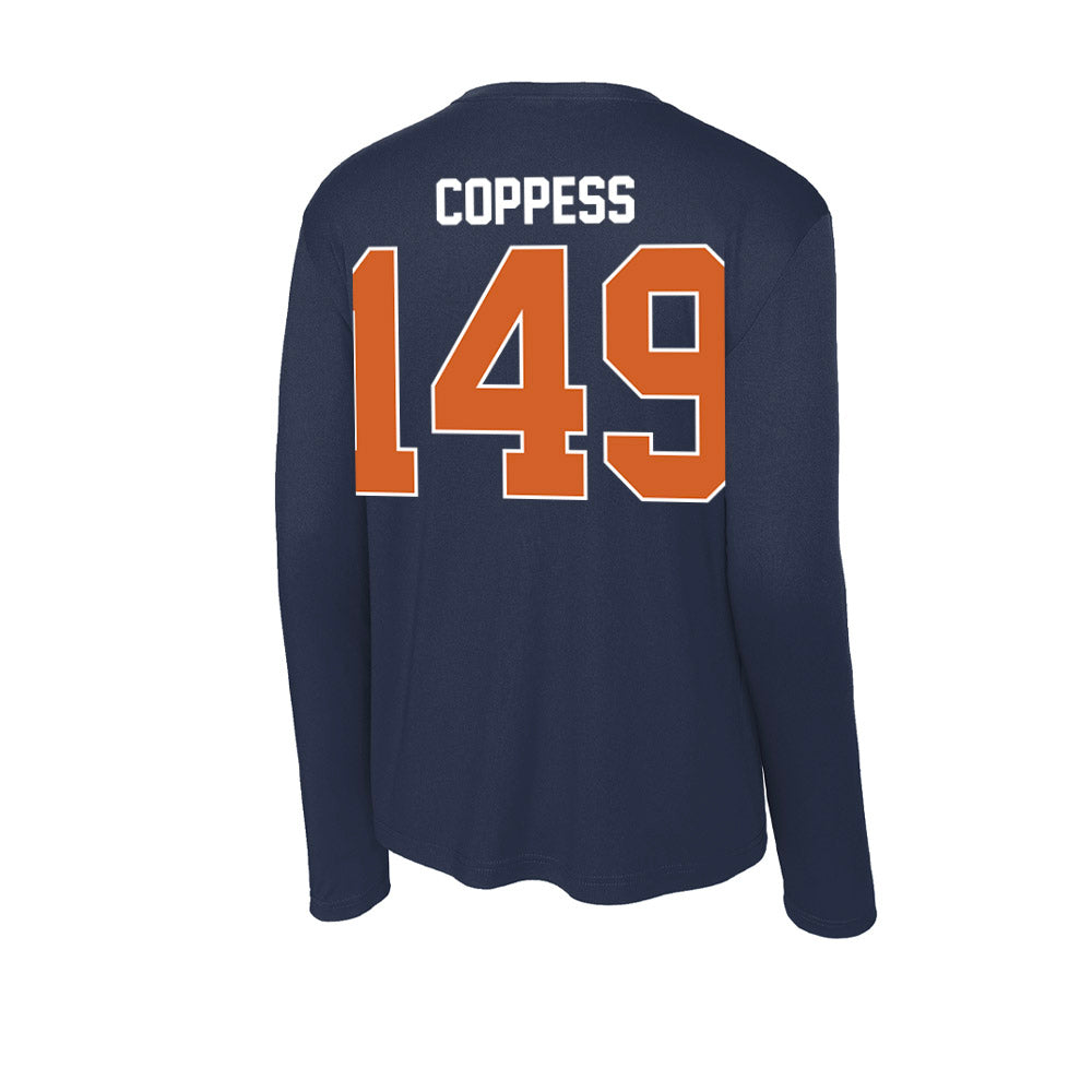 Wheaton IL - NCAA Wrestling : Cale Coppess - Activewear Long Sleeve T-Shirt-1