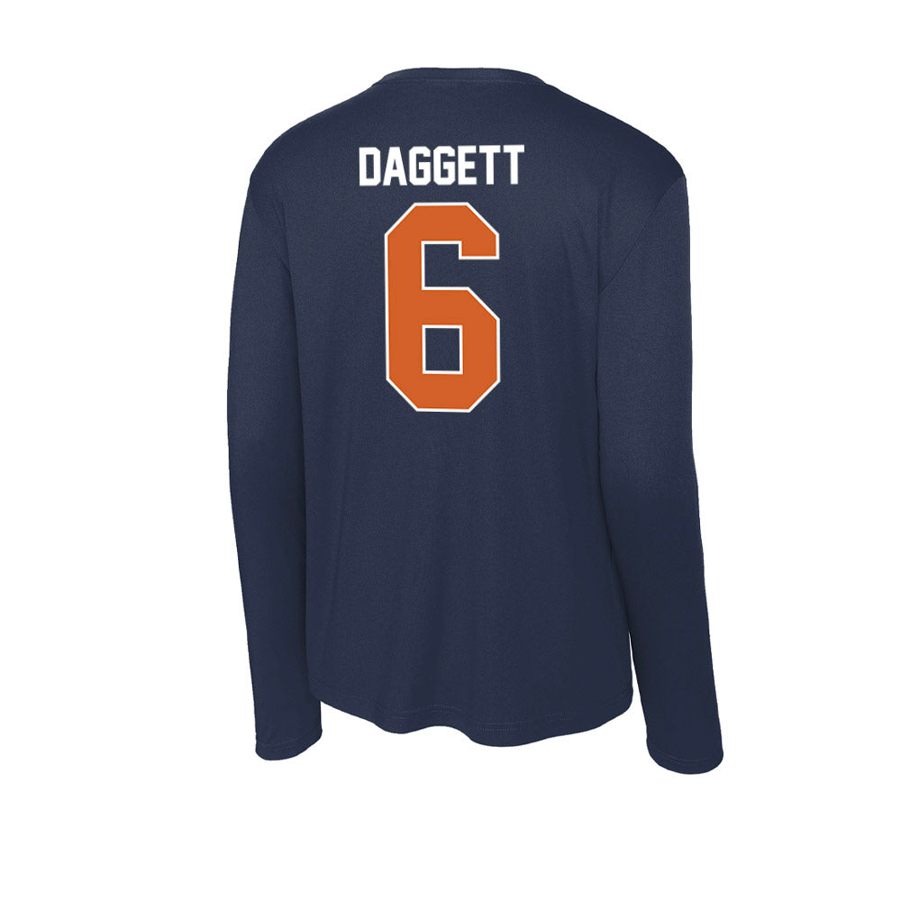 Wheaton IL - NCAA Baseball : Cole Daggett - Activewear Long Sleeve T-Shirt-1