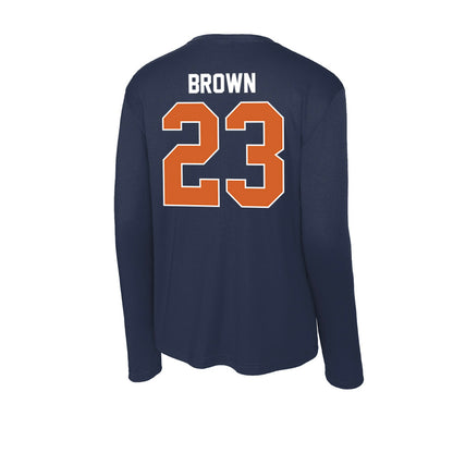 Wheaton IL - NCAA Men's Soccer : Sam Brown - Activewear Long Sleeve T-Shirt-1