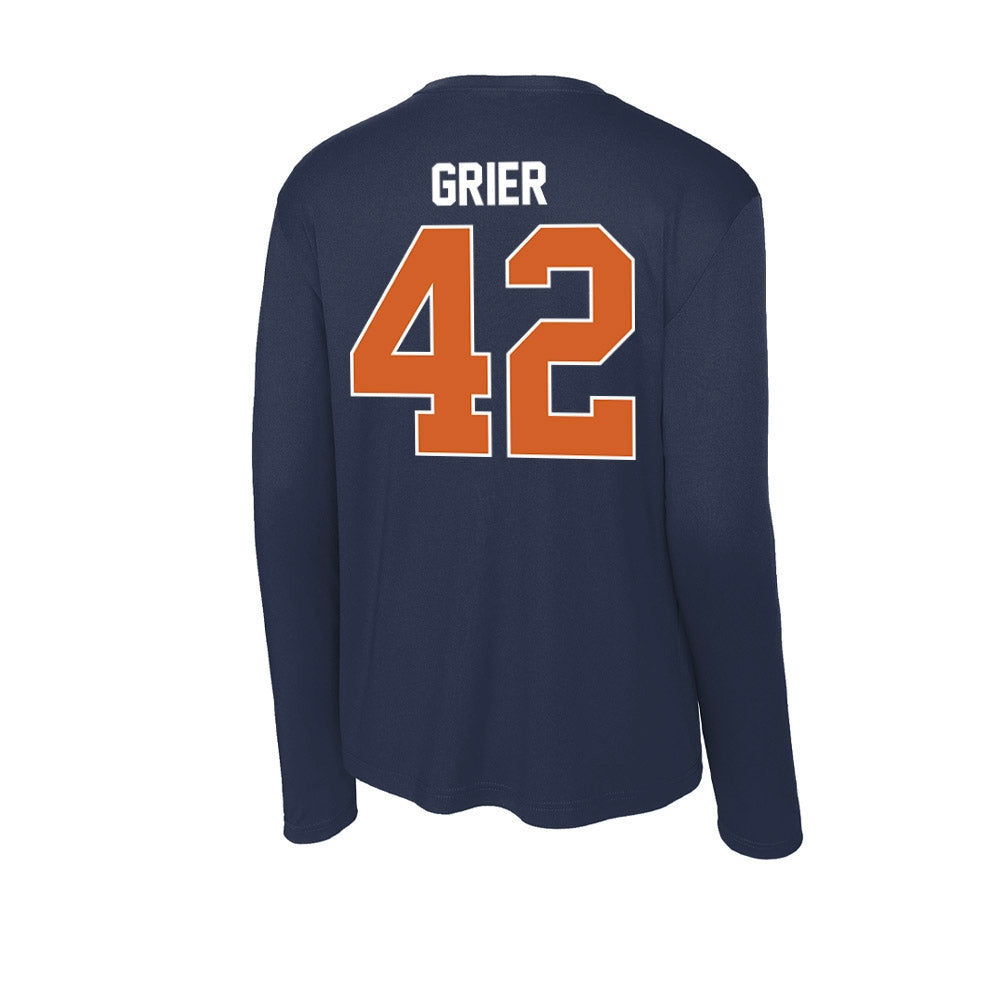 Wheaton IL - NCAA Men's Basketball : Kyle Grier - Activewear Long Sleeve T-Shirt-1
