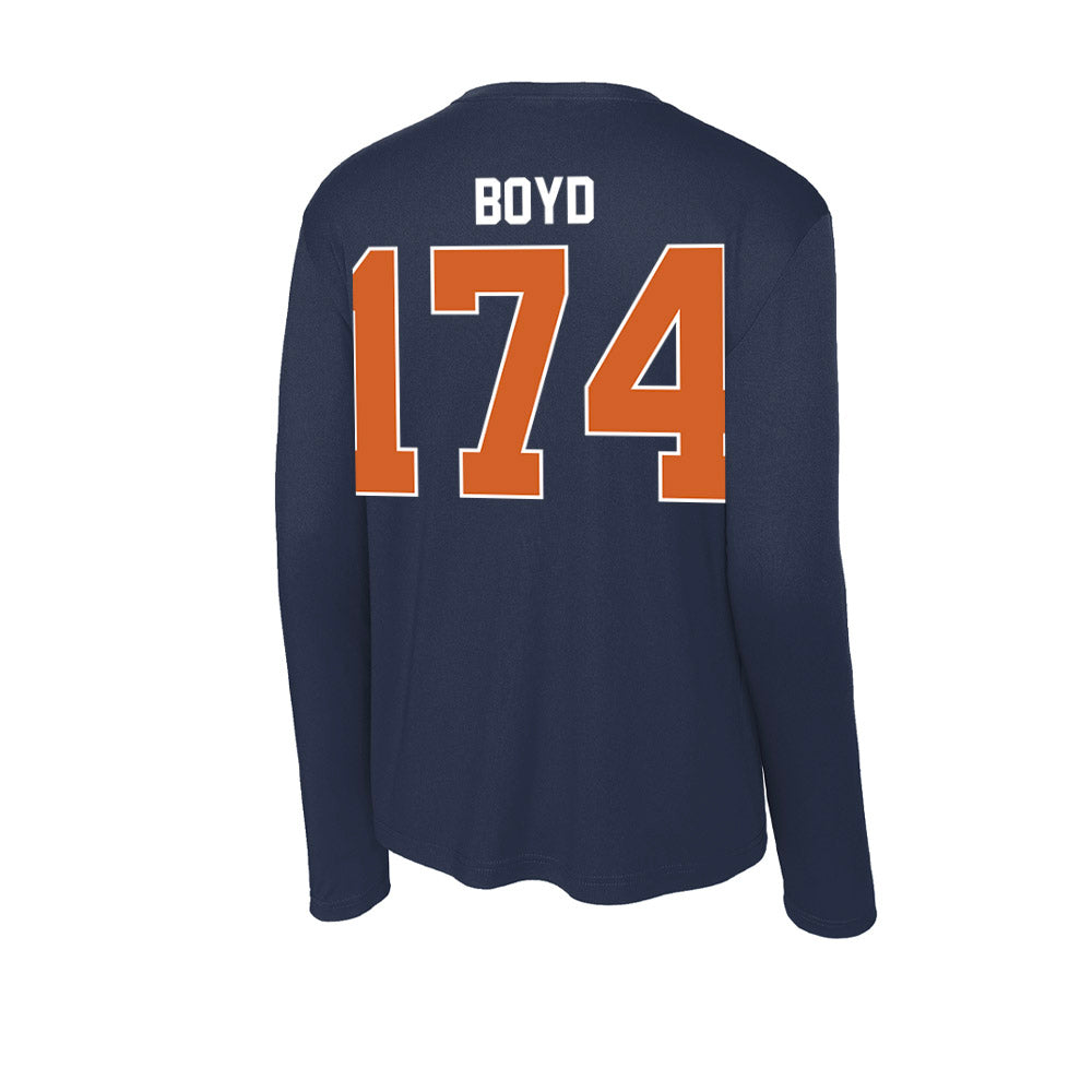 Wheaton IL - NCAA Wrestling : Garrett Boyd - Activewear Long Sleeve T-Shirt-1