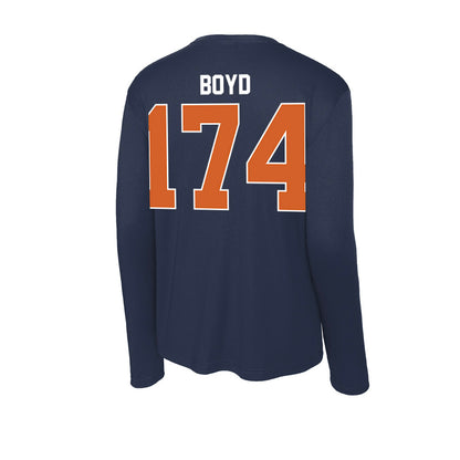 Wheaton IL - NCAA Wrestling : Garrett Boyd - Activewear Long Sleeve T-Shirt-1