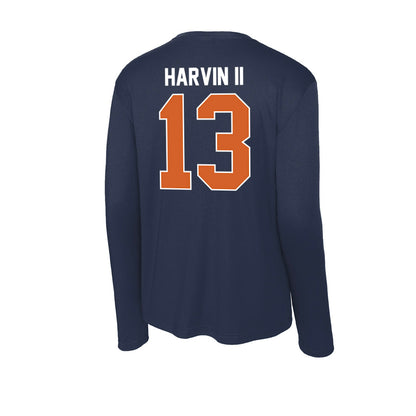 Wheaton IL - NCAA Football : David Harvin II - Activewear Long Sleeve T-Shirt-1