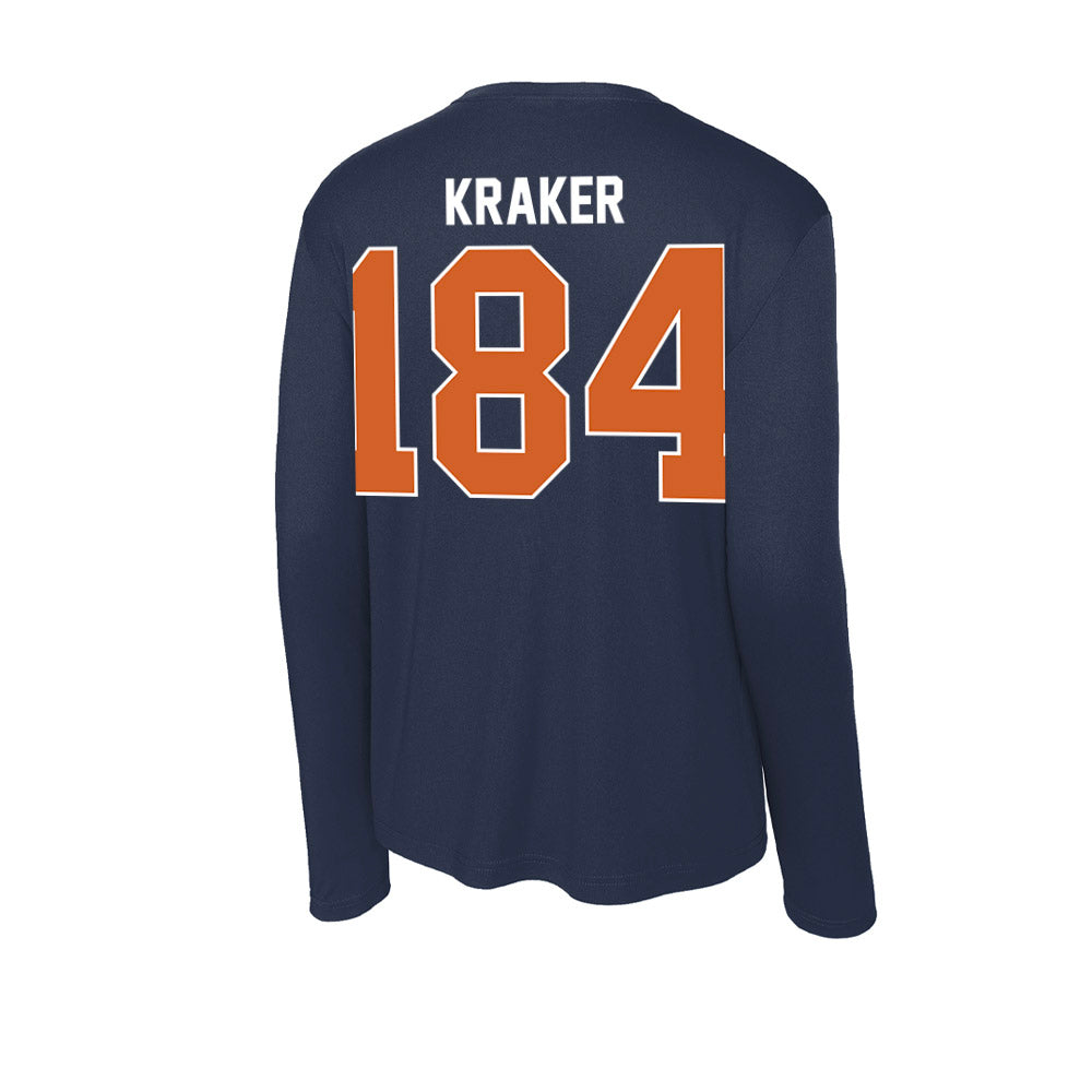 Wheaton IL - NCAA Wrestling : Jacob Kraker - Activewear Long Sleeve T-Shirt-1