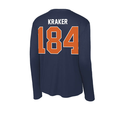 Wheaton IL - NCAA Wrestling : Jacob Kraker - Activewear Long Sleeve T-Shirt-1