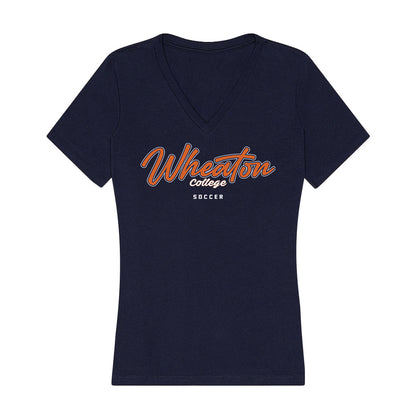 Wheaton IL - NCAA Men's Soccer : Oliver Bankston - Women's V-Neck T-Shirt-0