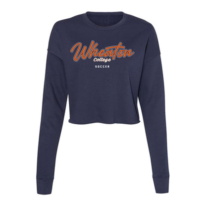 Wheaton IL - NCAA Men's Soccer : Isaac Lucas - Women's Cropped Crew Fleece-0