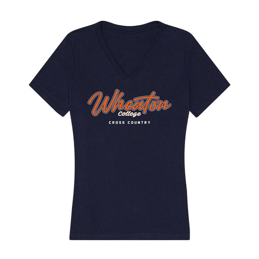Wheaton IL - NCAA Women's Cross Country : Annie Stoner - Women's V-Neck T-Shirt-0