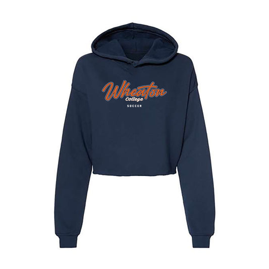 Wheaton IL - NCAA Men's Soccer : Isaac Lucas - Women's Crop Fleece Hoodie-0