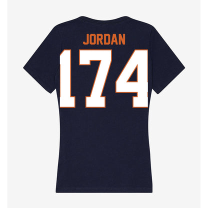Wheaton IL - NCAA Wrestling : Drew Jordan - Women's V-Neck T-Shirt-1