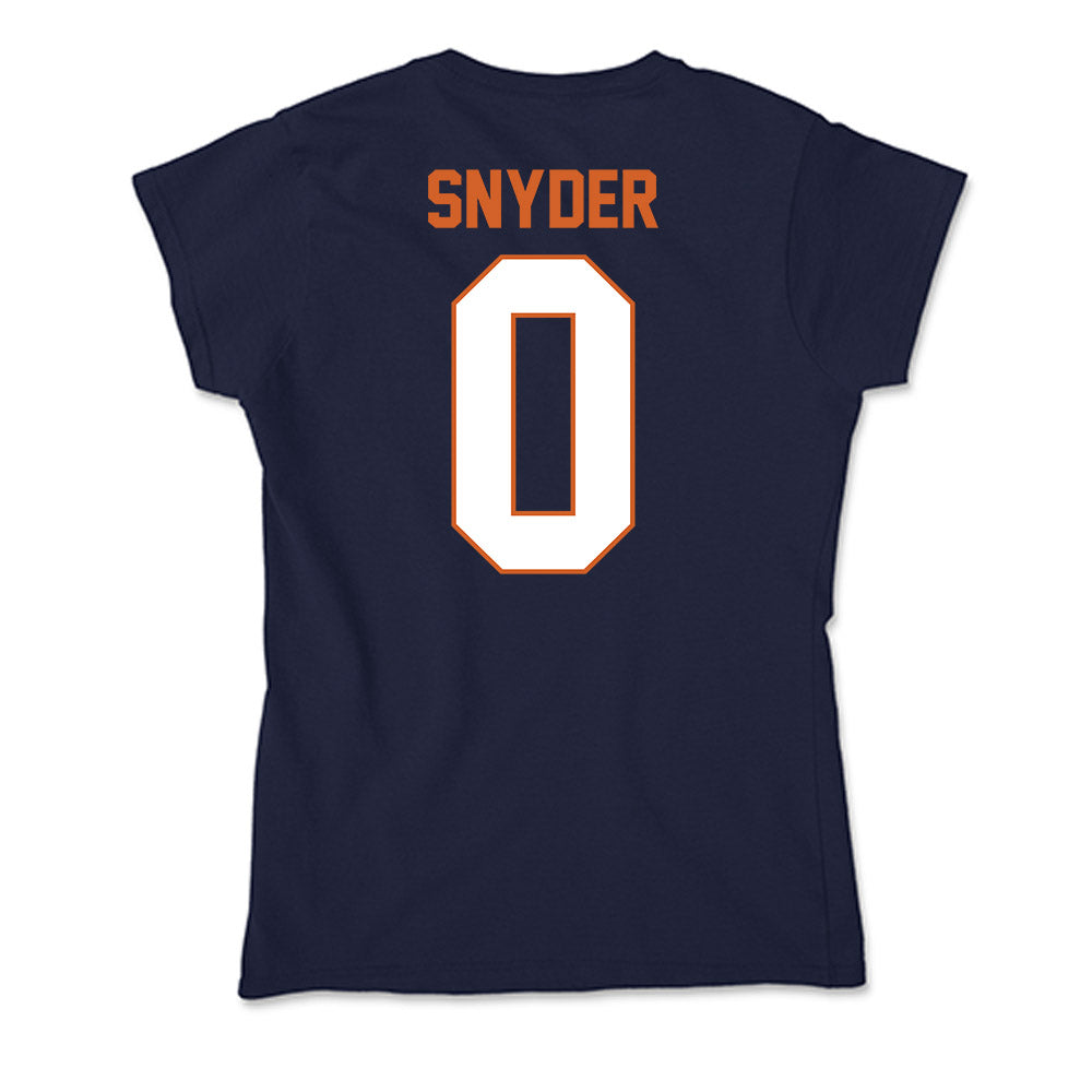 Wheaton IL - NCAA Baseball : Caleb Snyder - Soft Style Women’s T-Shirt-1