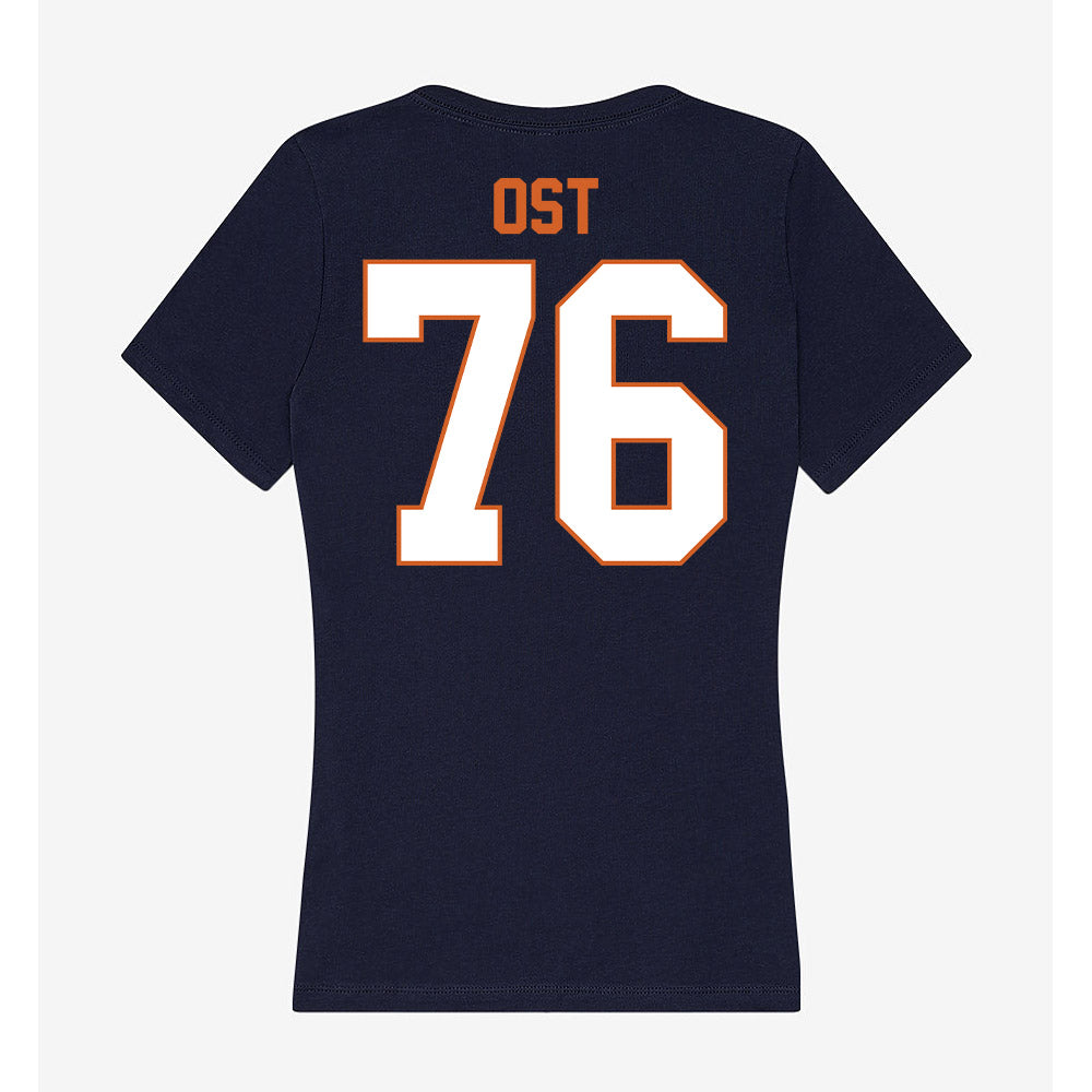 Wheaton IL - NCAA Football : Leo Ost - Women's V-Neck T-Shirt-1