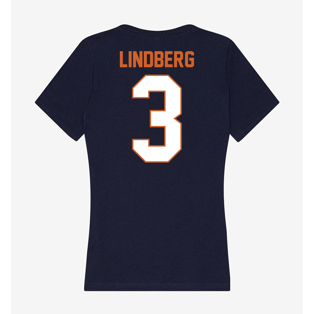 Wheaton IL - NCAA Women's Soccer : Hannah Lindberg - Women's V-Neck T-Shirt-1