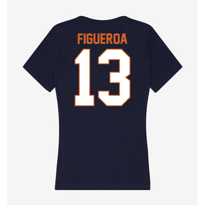 Wheaton IL - NCAA Softball : Olivia Figueroa - Women's V-Neck T-Shirt-1