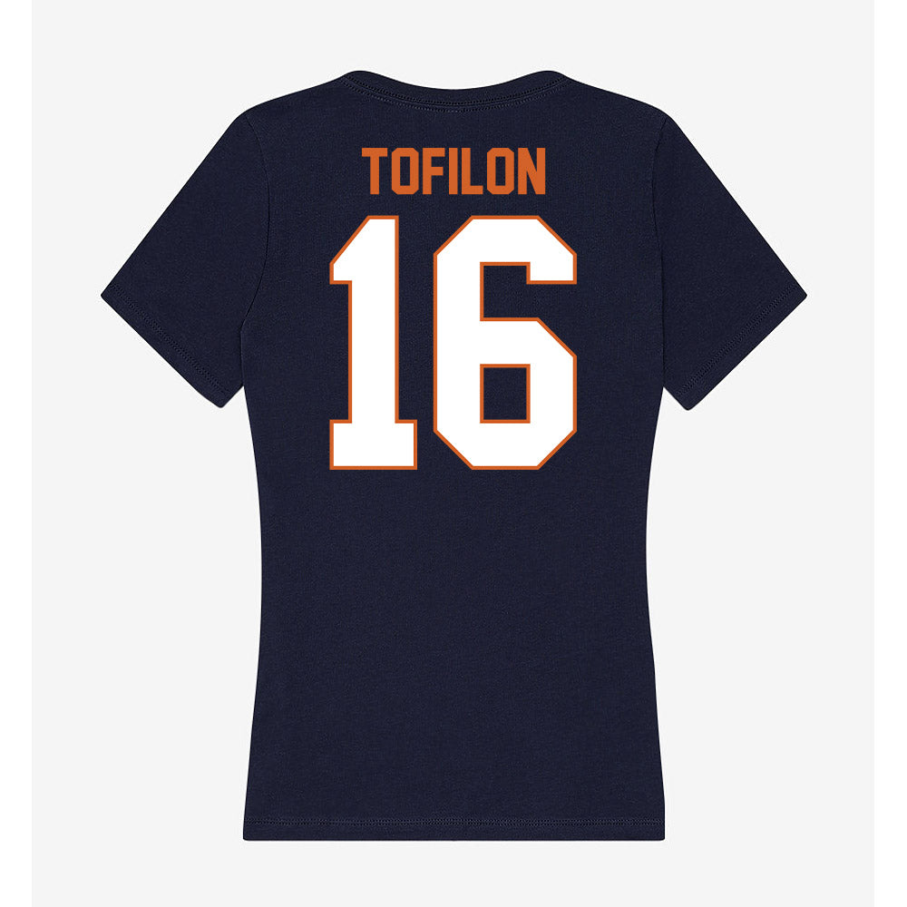 Wheaton IL - NCAA Women's Soccer : Cami Tofilon - Women's V-Neck T-Shirt-1