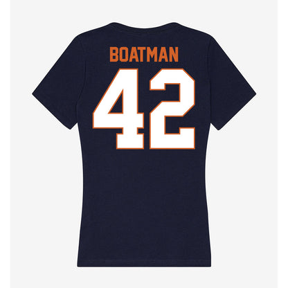 Wheaton IL - NCAA Football : Clay Boatman - Women's V-Neck T-Shirt-1
