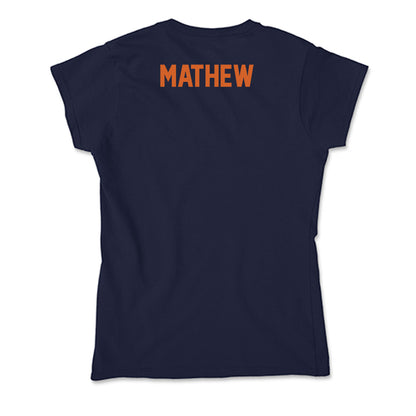 Wheaton IL - NCAA Men's Tennis : Elliot Mathew - Soft Style Women’s T-Shirt-1