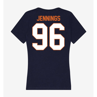Wheaton IL - NCAA Football : Chase Jennings - Women's V-Neck T-Shirt-1