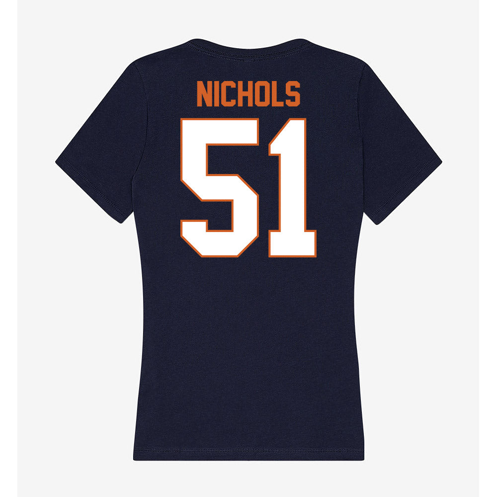 Wheaton IL - NCAA Football : JT Nichols - Women's V-Neck T-Shirt-1