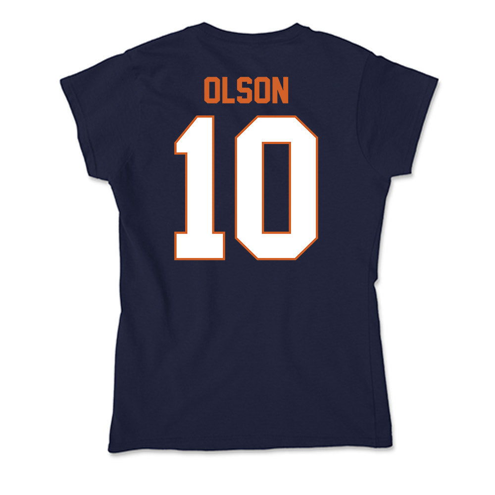 Wheaton IL - NCAA Men's Basketball : Reid Olson - Soft Style Women’s T-Shirt-1