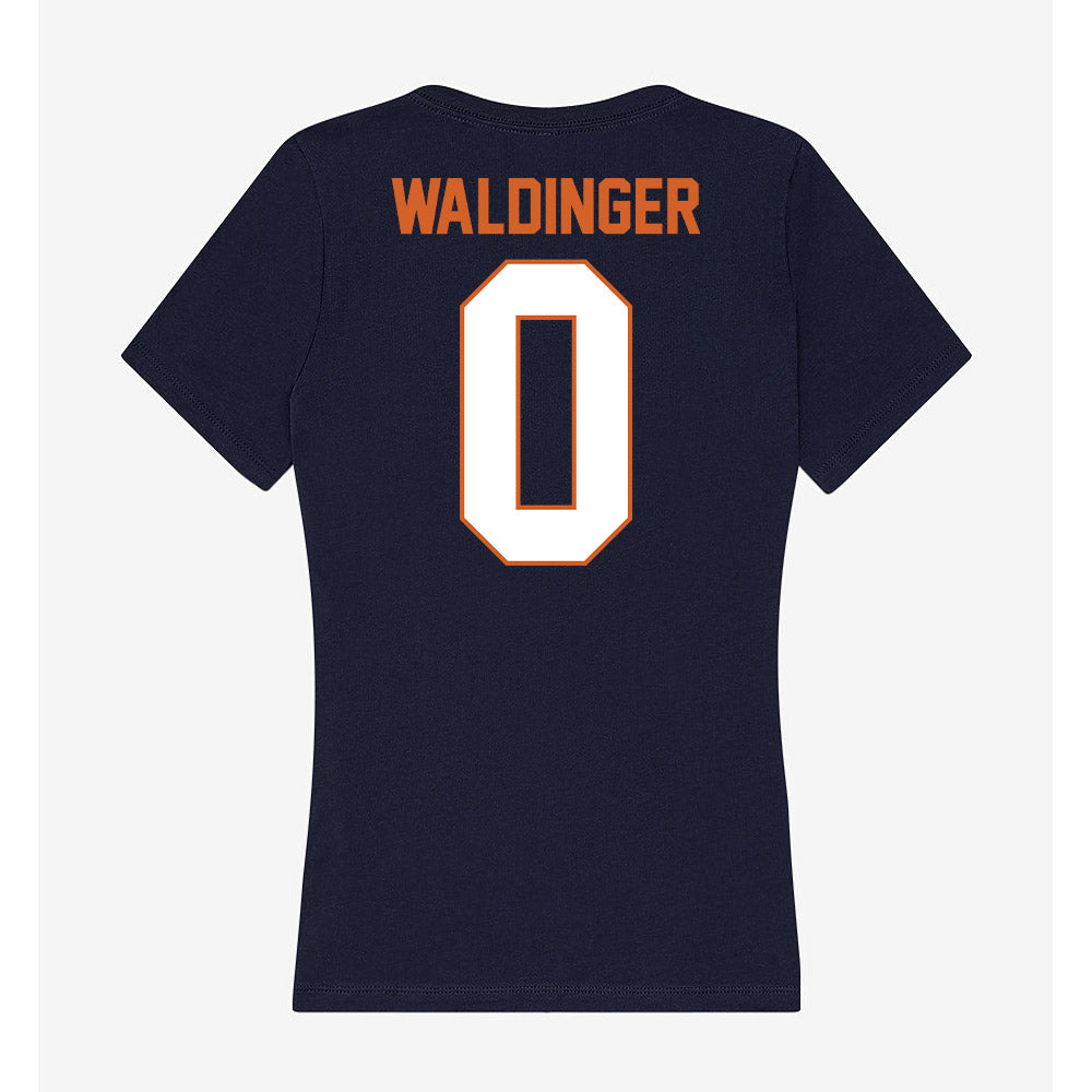 Wheaton IL - NCAA Football : Jake Waldinger - Women's V-Neck T-Shirt-1