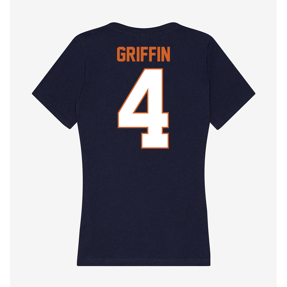 Wheaton IL - NCAA Women's Volleyball : Paris Griffin - Women's V-Neck T-Shirt-1