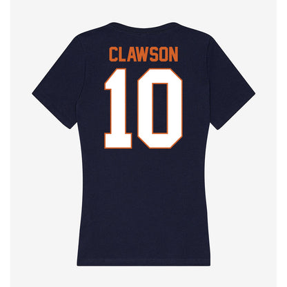 Wheaton IL - NCAA Women's Soccer : Elizabeth Clawson - Women's V-Neck T-Shirt-1