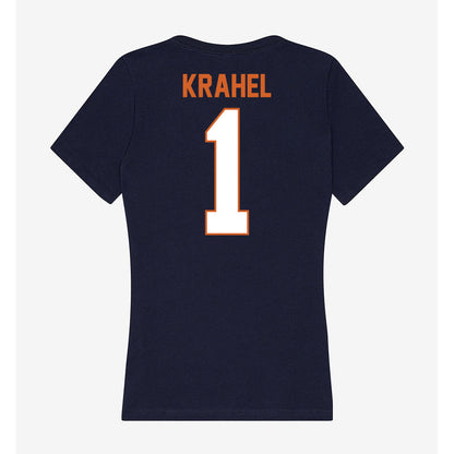 Wheaton IL - NCAA Men's Soccer : Jack Krahel - Women's V-Neck T-Shirt-1