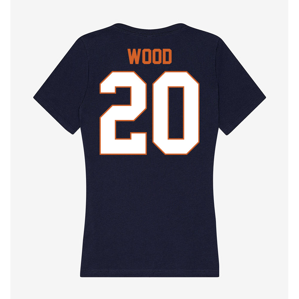 Wheaton IL - NCAA Men's Soccer : Connor Wood - Women's V-Neck T-Shirt-1