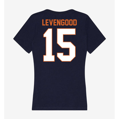 Wheaton IL - NCAA Baseball : David Levengood - Women's V-Neck T-Shirt-1