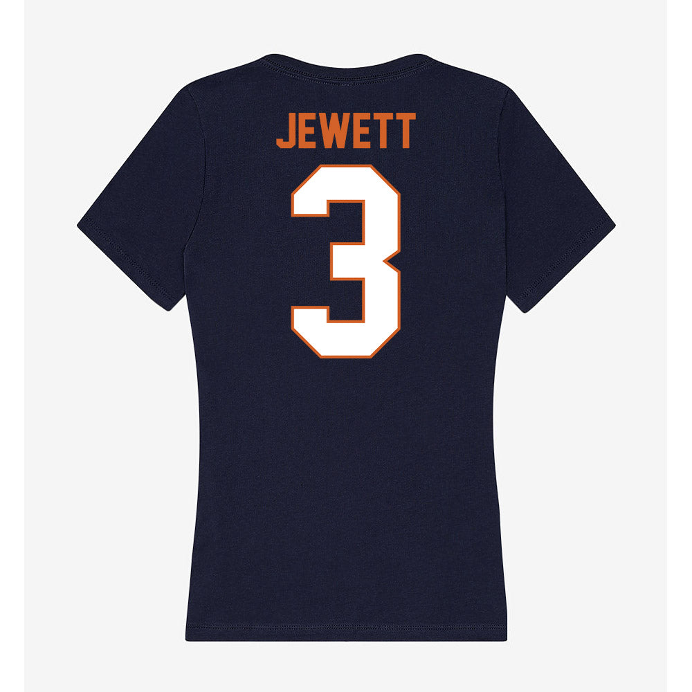 Wheaton IL - NCAA Football : Whit Jewett - Women's V-Neck T-Shirt-1