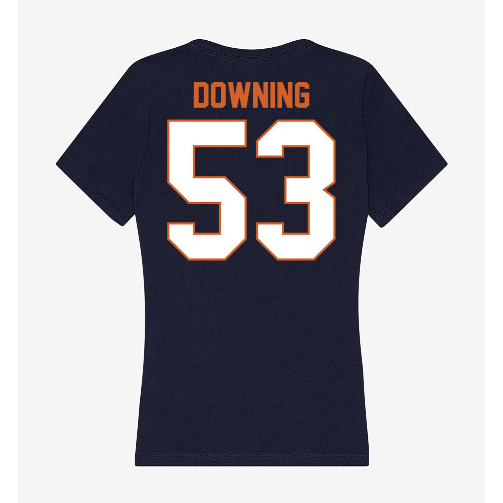 Wheaton IL - NCAA Football : Owen Downing - Women's V-Neck T-Shirt-1