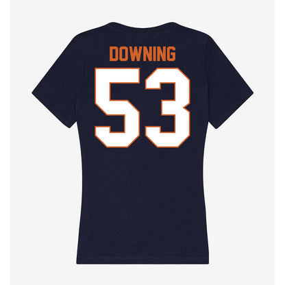 Wheaton IL - NCAA Football : Owen Downing - Women's V-Neck T-Shirt-1