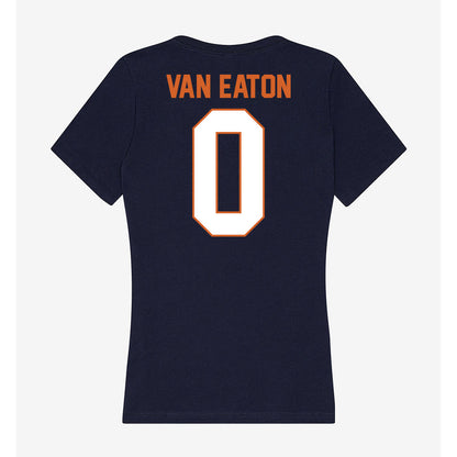 Wheaton IL - NCAA Men's Soccer : Oliver Van Eaton - Women's V-Neck T-Shirt-1
