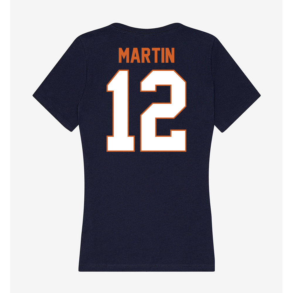 Wheaton IL - NCAA Men's Basketball : Devin Martin - Women's V-Neck T-Shirt-1