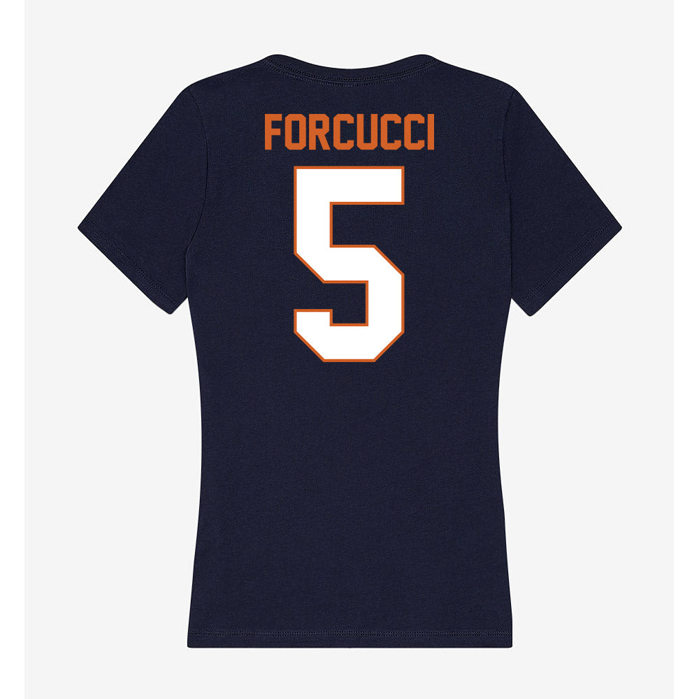 Wheaton IL - NCAA Football : Mark Forcucci - Women's V-Neck T-Shirt-1