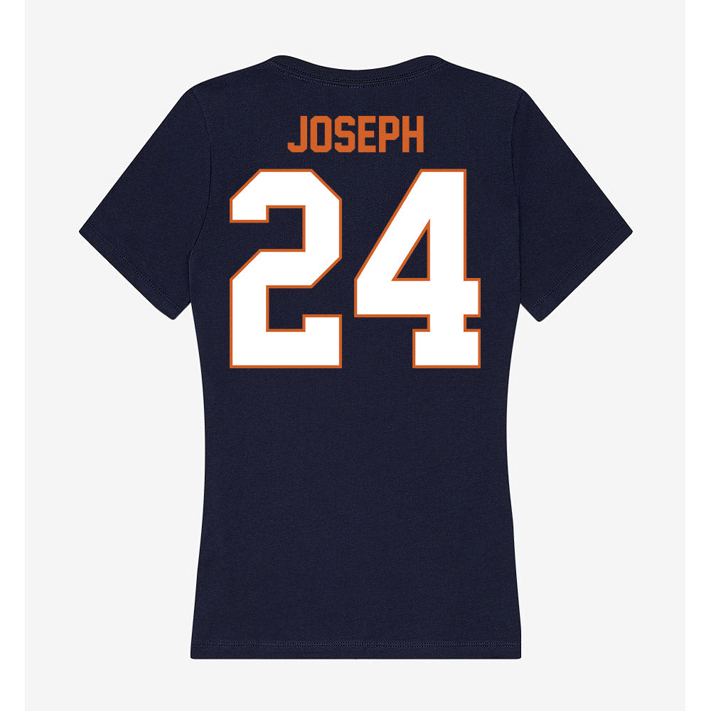 Wheaton IL - NCAA Men's Basketball : Samuel Joseph - Women's V-Neck T-Shirt-1