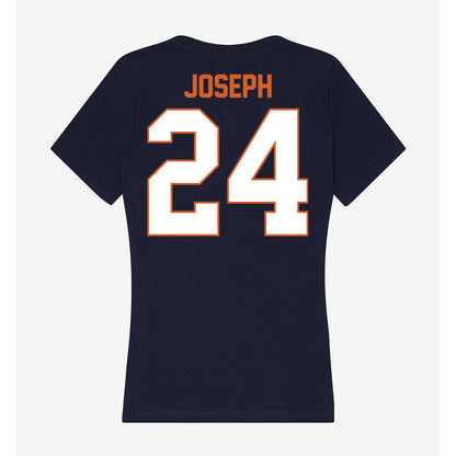 Wheaton IL - NCAA Men's Basketball : Samuel Joseph - Women's V-Neck T-Shirt-1