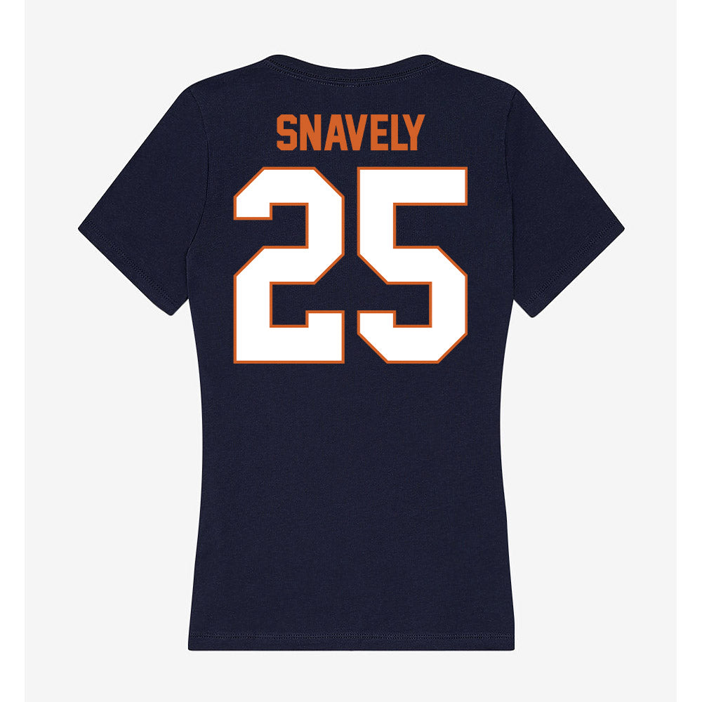 Wheaton IL - NCAA Women's Basketball : Clara Snavely - Women's V-Neck T-Shirt-1