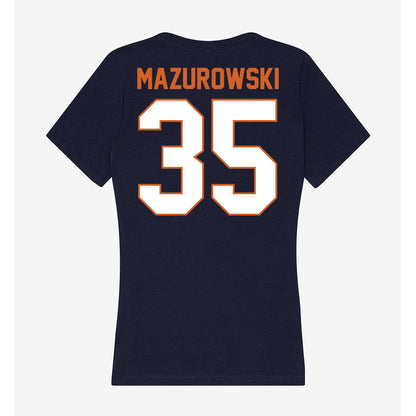 Wheaton IL - NCAA Baseball : Jack Mazurowski - Women's V-Neck T-Shirt-1