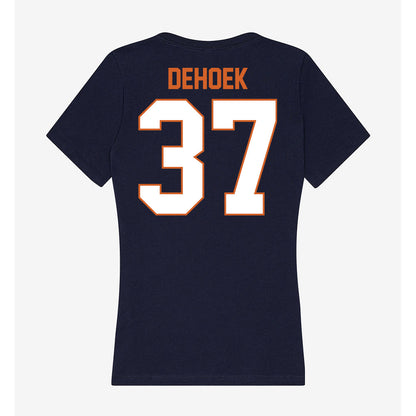 Wheaton IL - NCAA Baseball : Parker DeHoek - Women's V-Neck T-Shirt-1