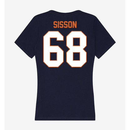Wheaton IL - NCAA Football : Drew Sisson - Women's V-Neck T-Shirt-1