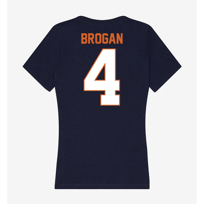 Wheaton IL - NCAA Women's Basketball : Lydia Brogan - Women's V-Neck T-Shirt-1