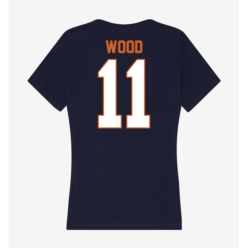 Wheaton IL - NCAA Women's Soccer : Katherine Wood - Women's V-Neck T-Shirt-1