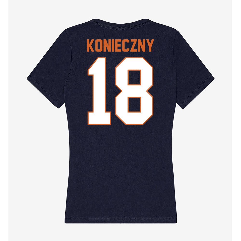 Wheaton IL - NCAA Men's Soccer : Chris Konieczny - Women's V-Neck T-Shirt-1
