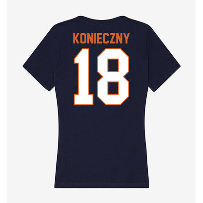Wheaton IL - NCAA Men's Soccer : Chris Konieczny - Women's V-Neck T-Shirt-1