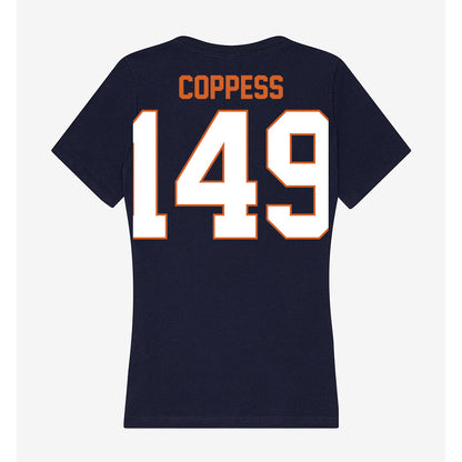 Wheaton IL - NCAA Wrestling : Cale Coppess - Women's V-Neck T-Shirt-1